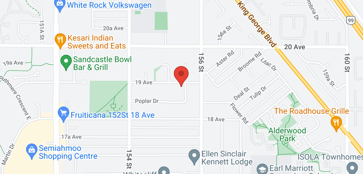 map of 15542 19 AVENUE